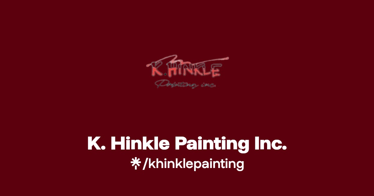 K. Hinkle Painting Inc. Instagram, Facebook Linktree