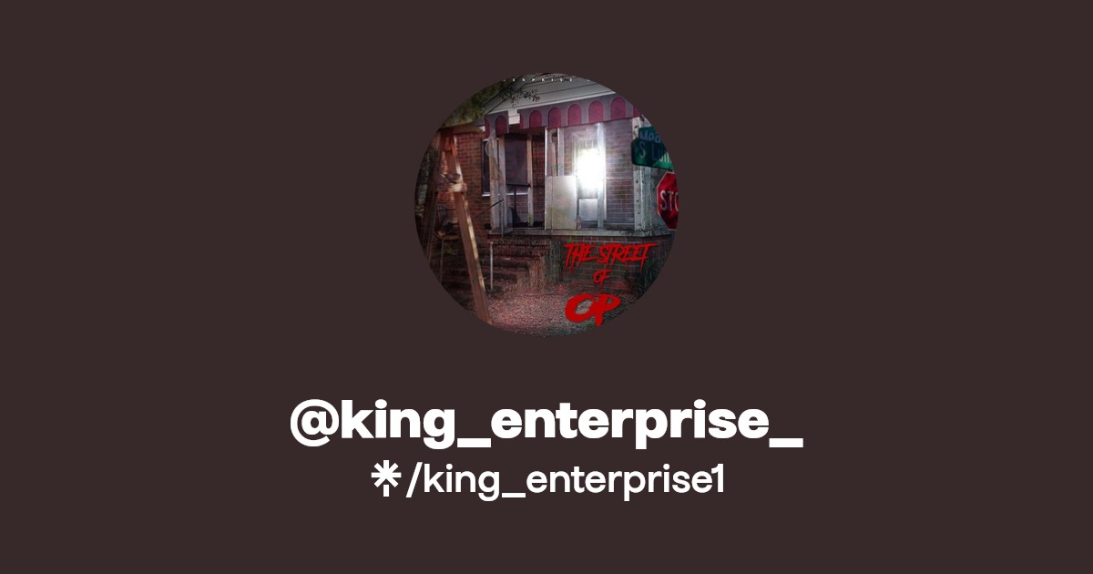 king_enterprise_ Listen on YouTube, Spotify Linktree