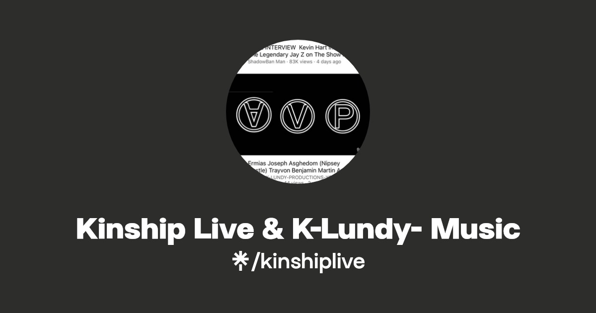 Kinship Live & KLundy Music Listen on YouTube, Spotify, Apple Music Linktree