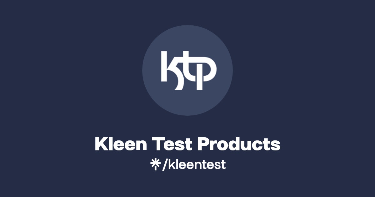Kleen Test Products Instagram, Facebook, TikTok Linktree