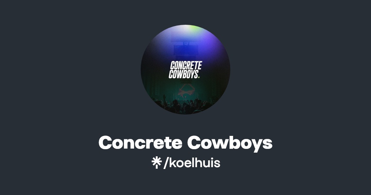 Concrete Cowboys Instagram, Facebook Linktree
