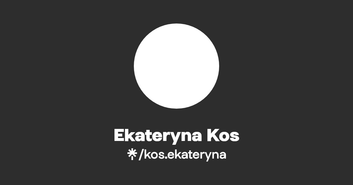 Ekateryna Kos Linktree