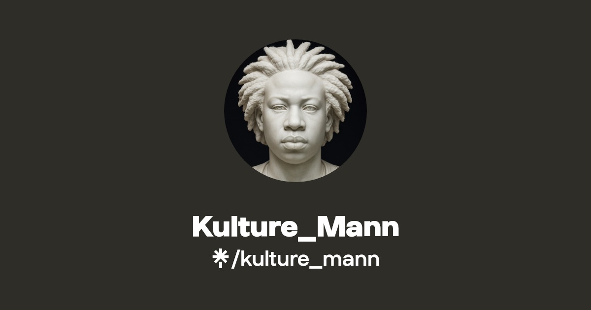 Kulture_Mann Instagram, Facebook, TikTok Linktree