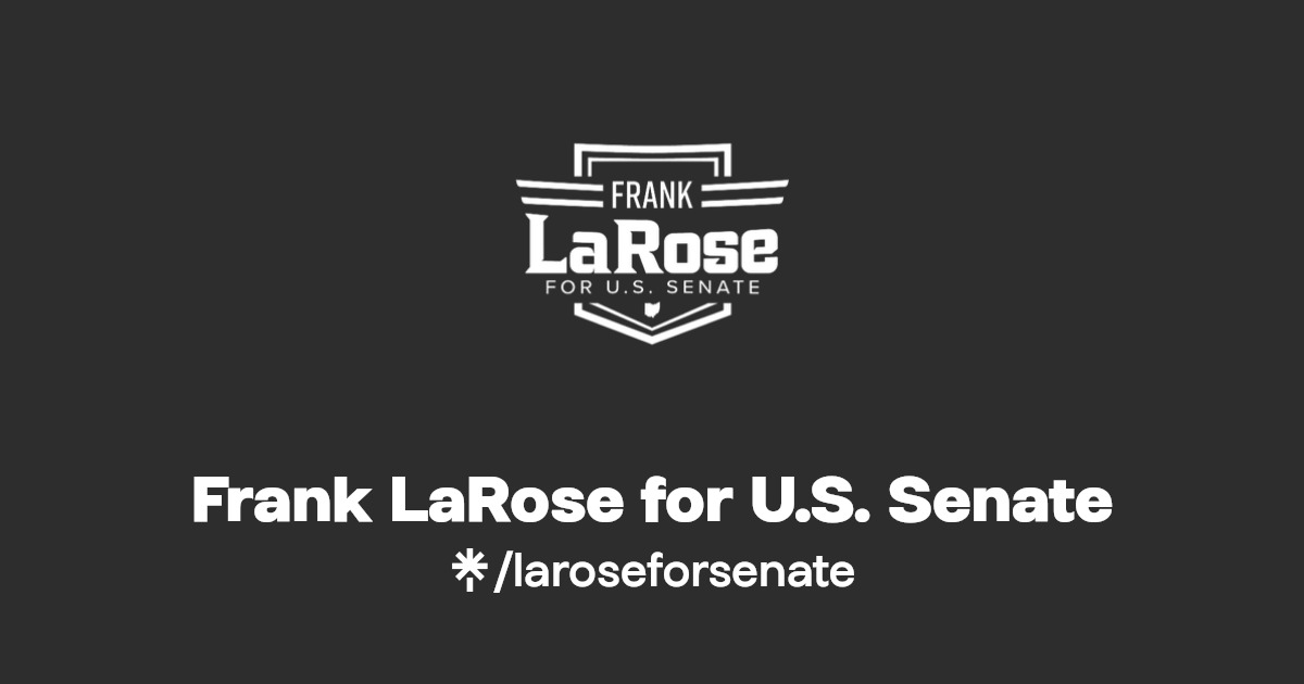 Frank LaRose for U.S. Senate Instagram, Facebook Linktree