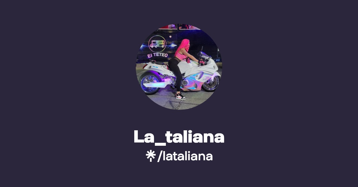 La_taliana - Find La_taliana Onlyfans - Linktree