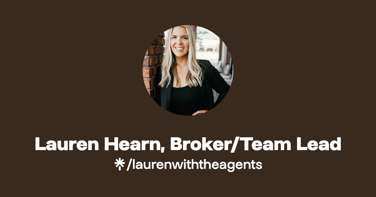 Lauren Hearn, REALTOR® Instagram, Facebook Linktree