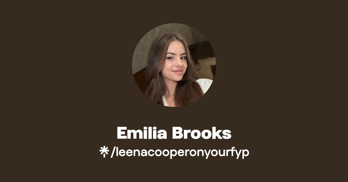 Emilia Brooks - Find Emilia Brooks Onlyfans - Linktree