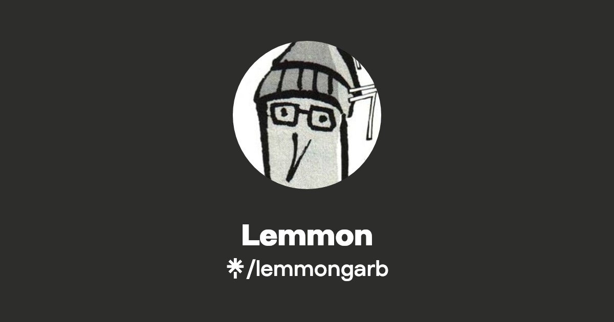 Lemmon Twitter, Instagram, TikTok, Twitch Linktree