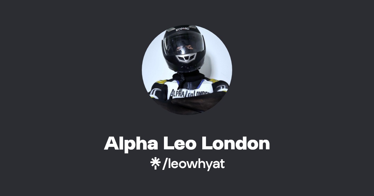 Alpha Leo London - Find Alpha Leo London Onlyfans - Linktree