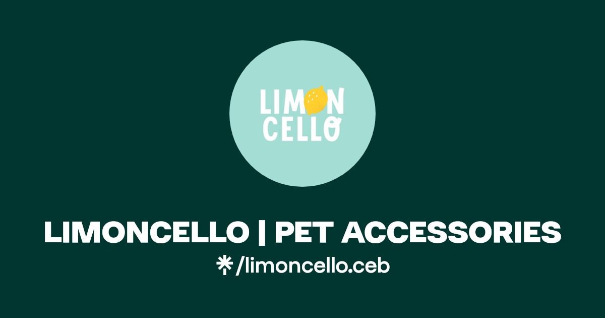 LIMONCELLO PET ACCESSORIES Instagram, Facebook, TikTok Linktree