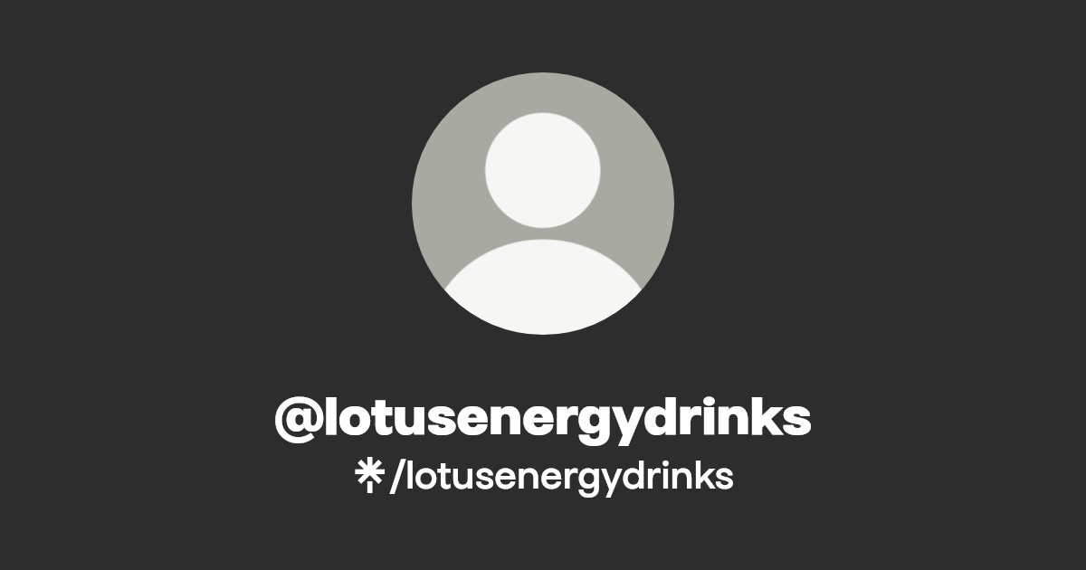 Lotus Energy Drinks Facebook, TikTok Linktree