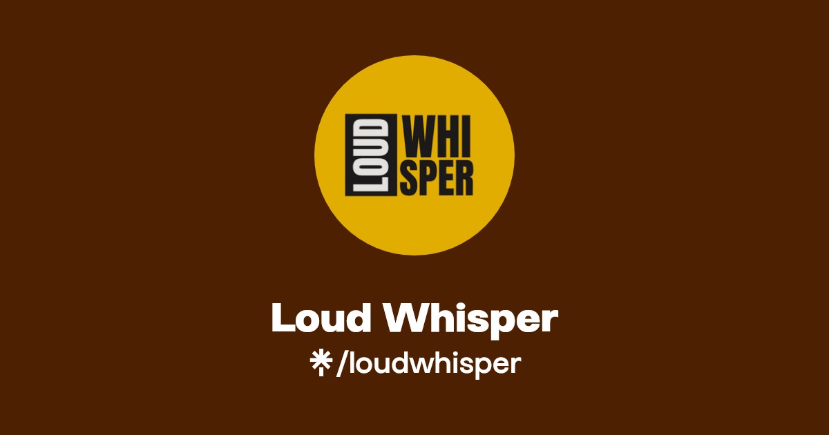 Loud Whisper(loudwhisper) Latest Music Links