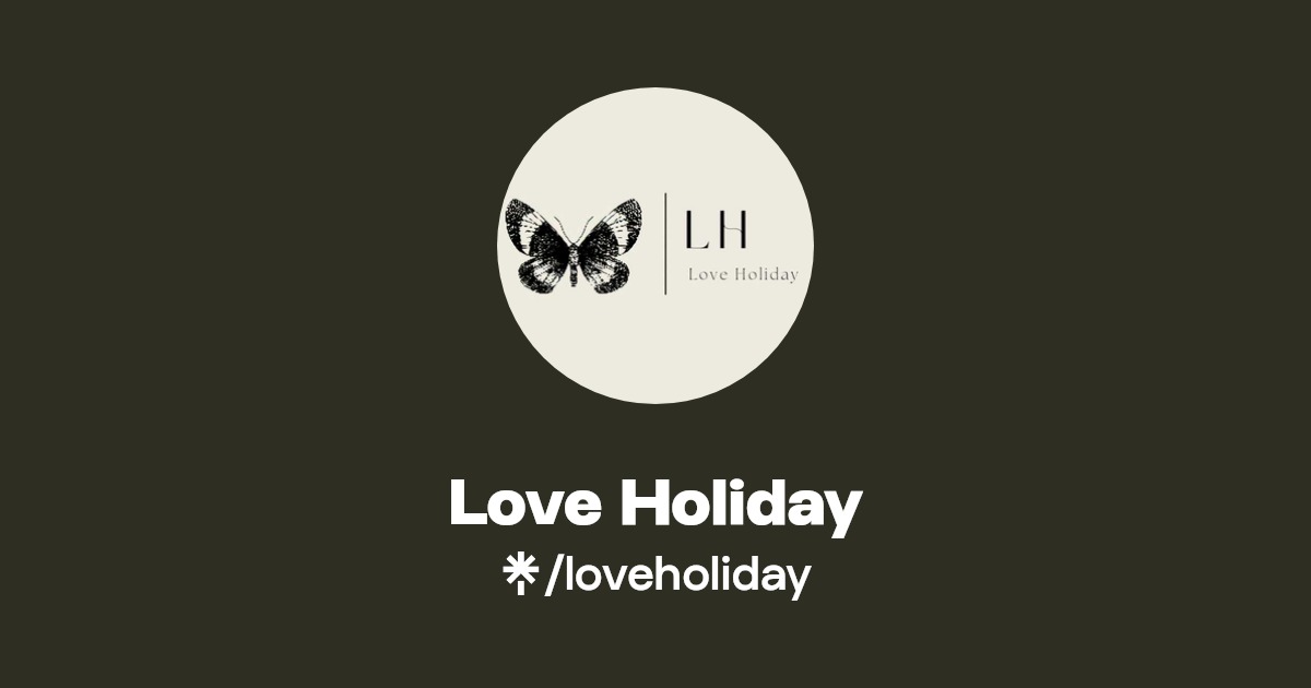 Love Holiday Instagram Linktree