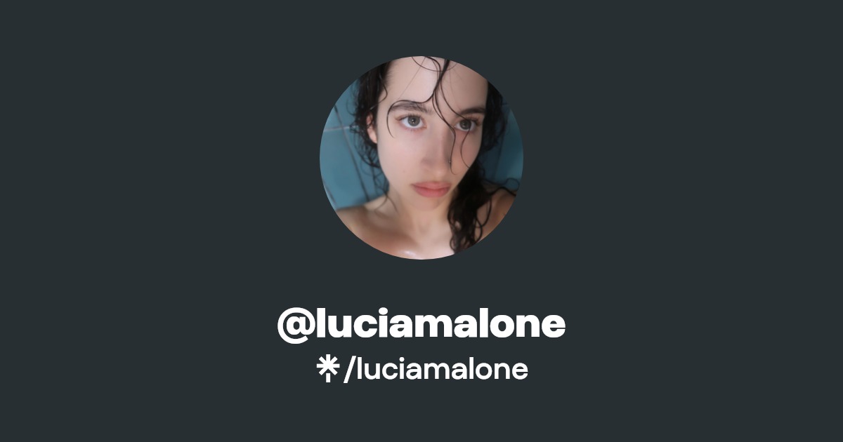 luciamalone - Find @luciamalone Onlyfans - Linktree