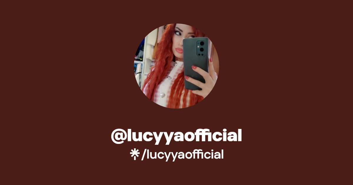 lucyyaofficial | Twitter, Instagram, TikTok, Twitch | Linktree