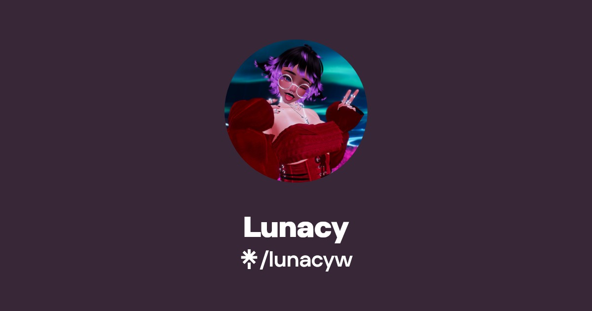 Lunacy Instagram, TikTok Linktree