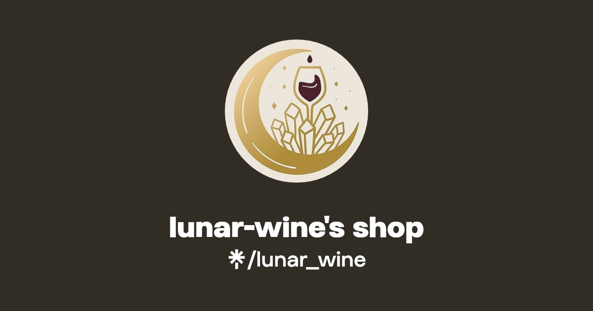 lunarwine's shop Instagram, TikTok Linktree