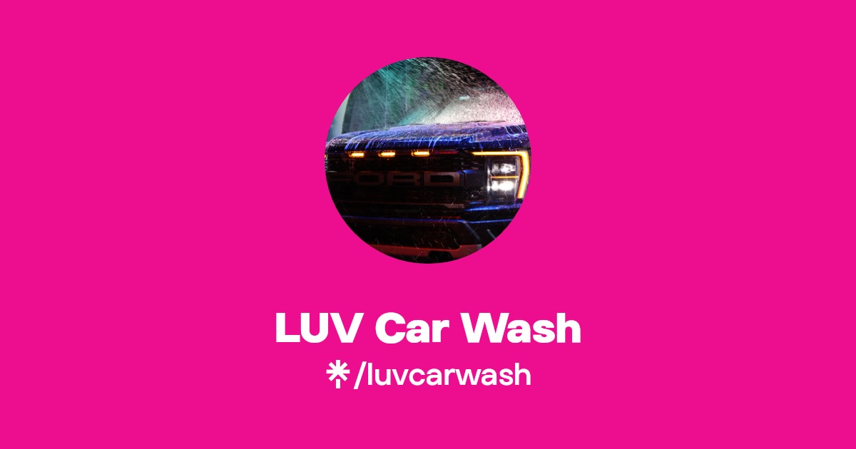 LUV Car Wash Linktree