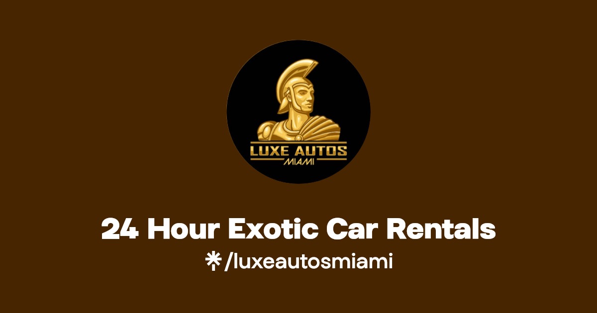 24 Hour Exotic Car Rentals Instagram Linktree