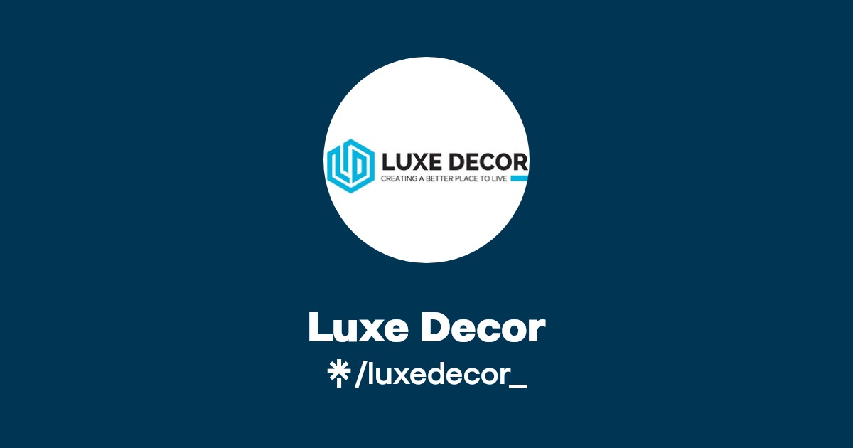 Luxe Decor Instagram Linktree