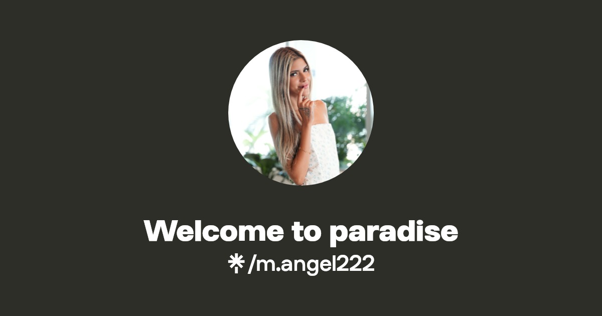 Welcome to paradise - Find Welcome to paradise Onlyfans - Linktree
