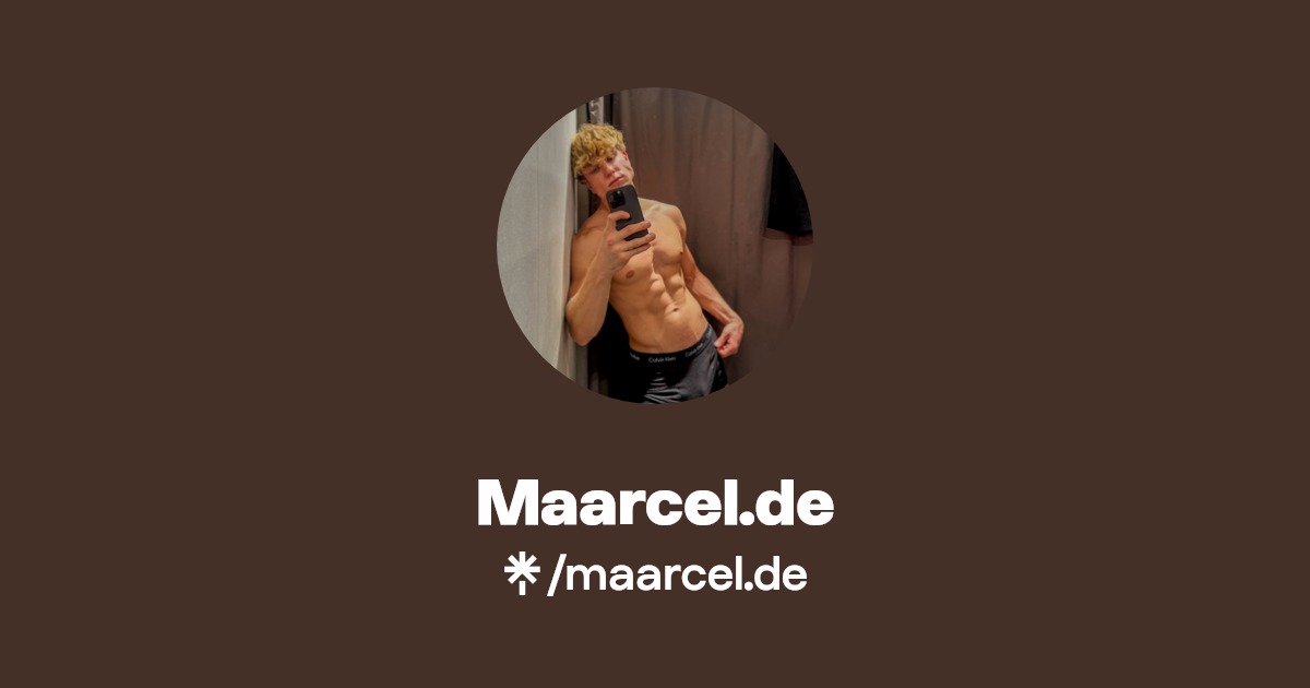 Maarcel.de - Find Maarcel.de Onlyfans - Linktree