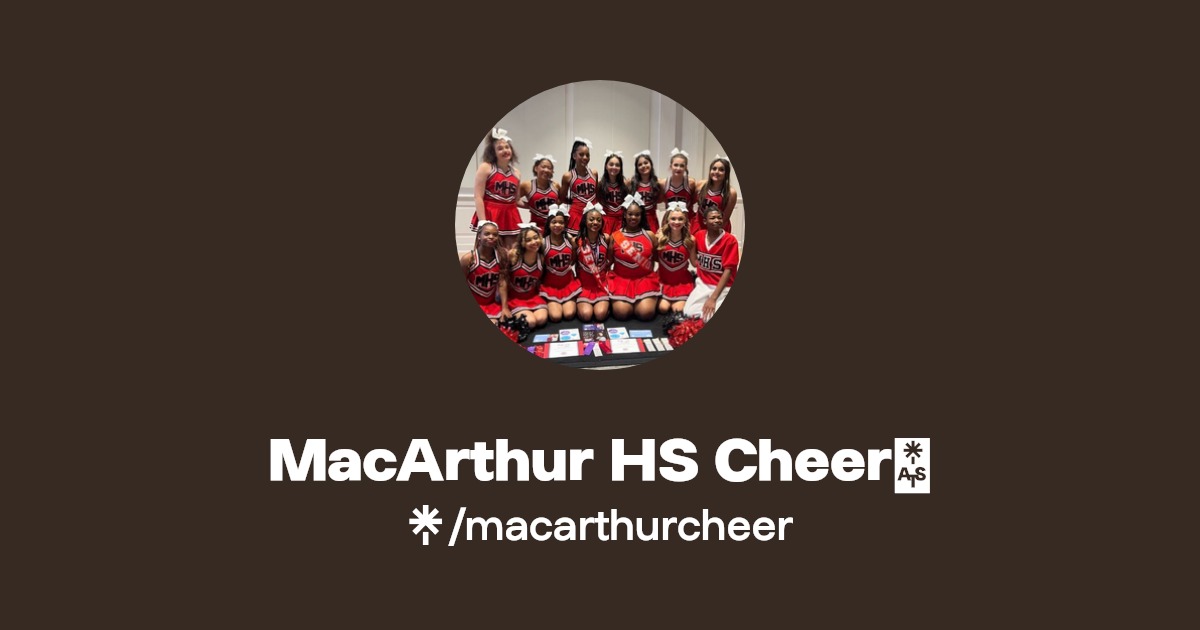 MacArthur HS Cheer🎀 Twitter, Instagram, TikTok Linktree