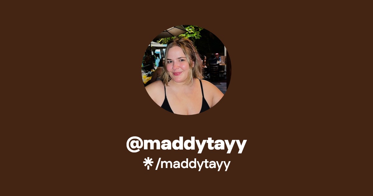 maddytayy Instagram, TikTok Linktree