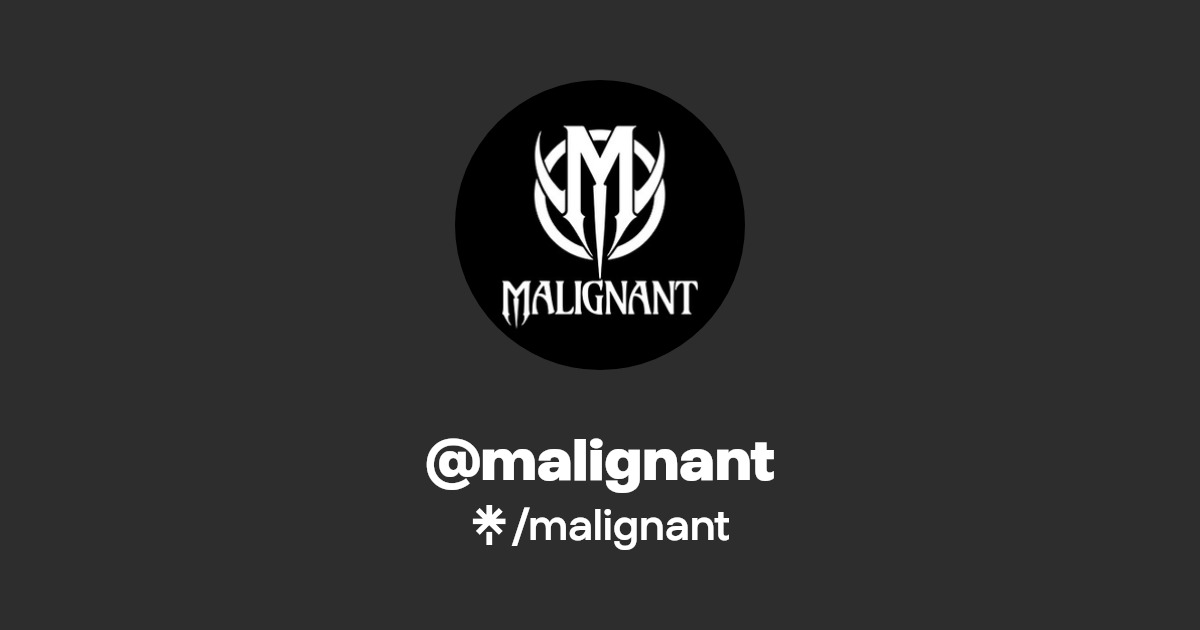 malignant Twitter, Instagram Linktree