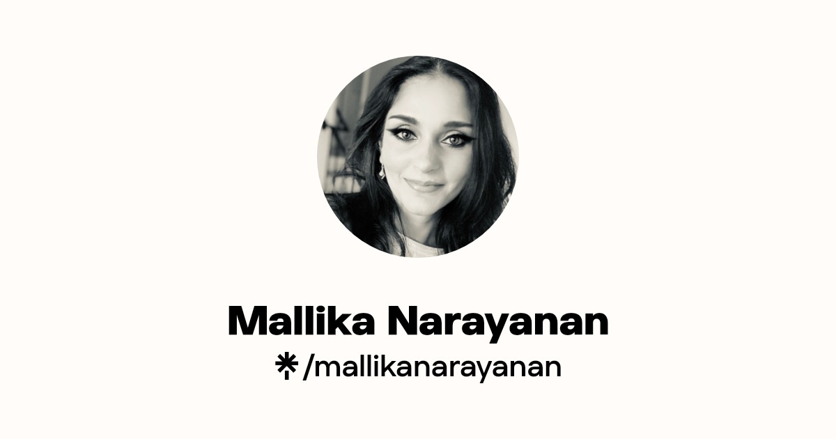 Mallika Narayanan Instagram, Facebook, TikTok Linktree