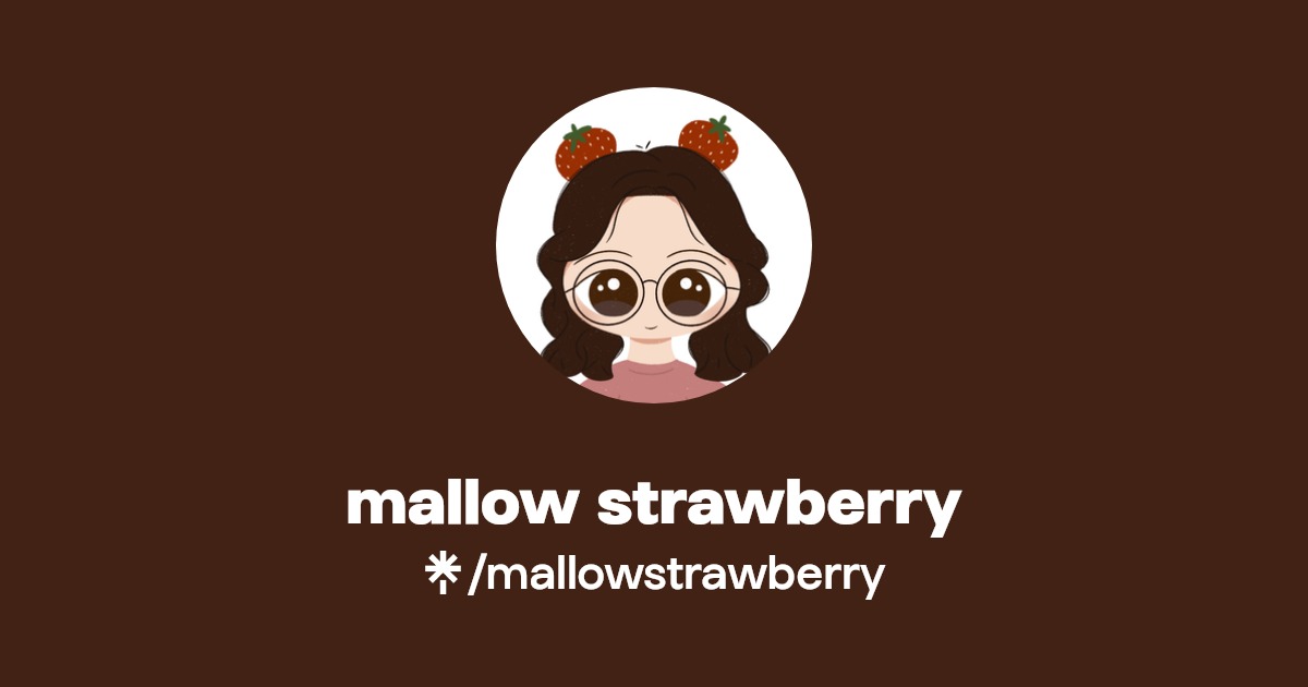 mallow strawberry Instagram Linktree
