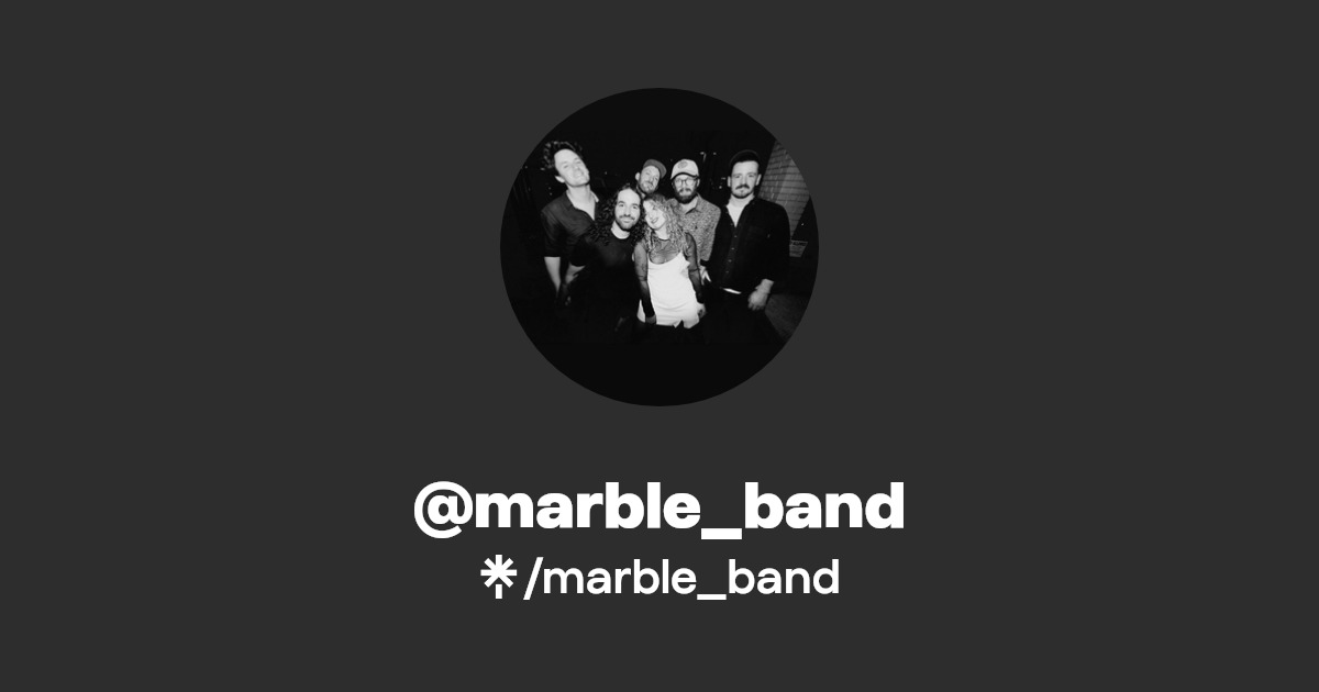 marble_band Instagram, Facebook Linktree