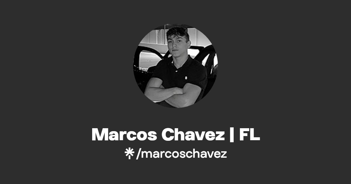 Marcos Chavez FL Instagram, Facebook, TikTok Linktree