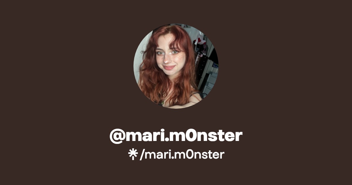 mari.m0nster - Find @mari.m0nster Onlyfans - Linktree