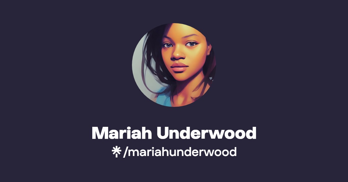 Mariah Underwood Linktree