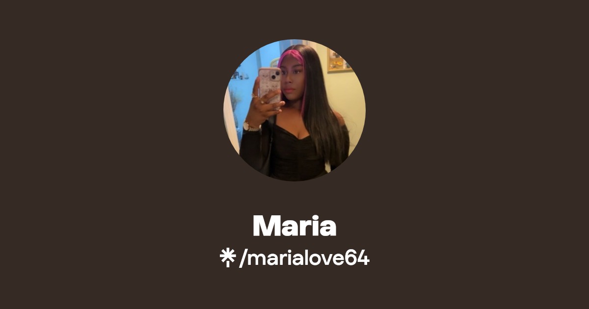 Maria - Find Maria Onlyfans - Linktree