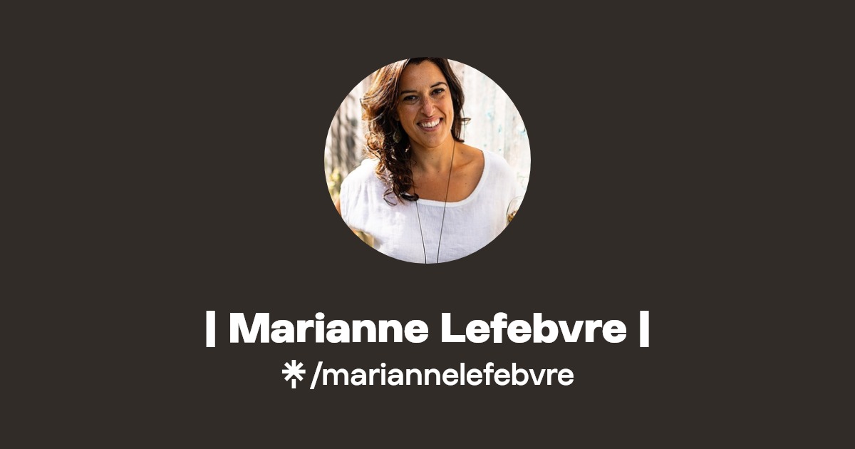  Marianne Lefebvre Linktree