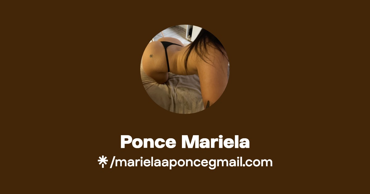 Ponce Mariela - Find Ponce Mariela Onlyfans - Linktree