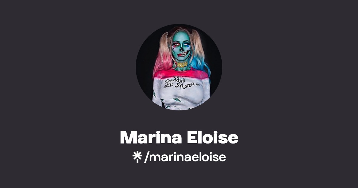 Marina Eloise | Instagram, TikTok | Linktree