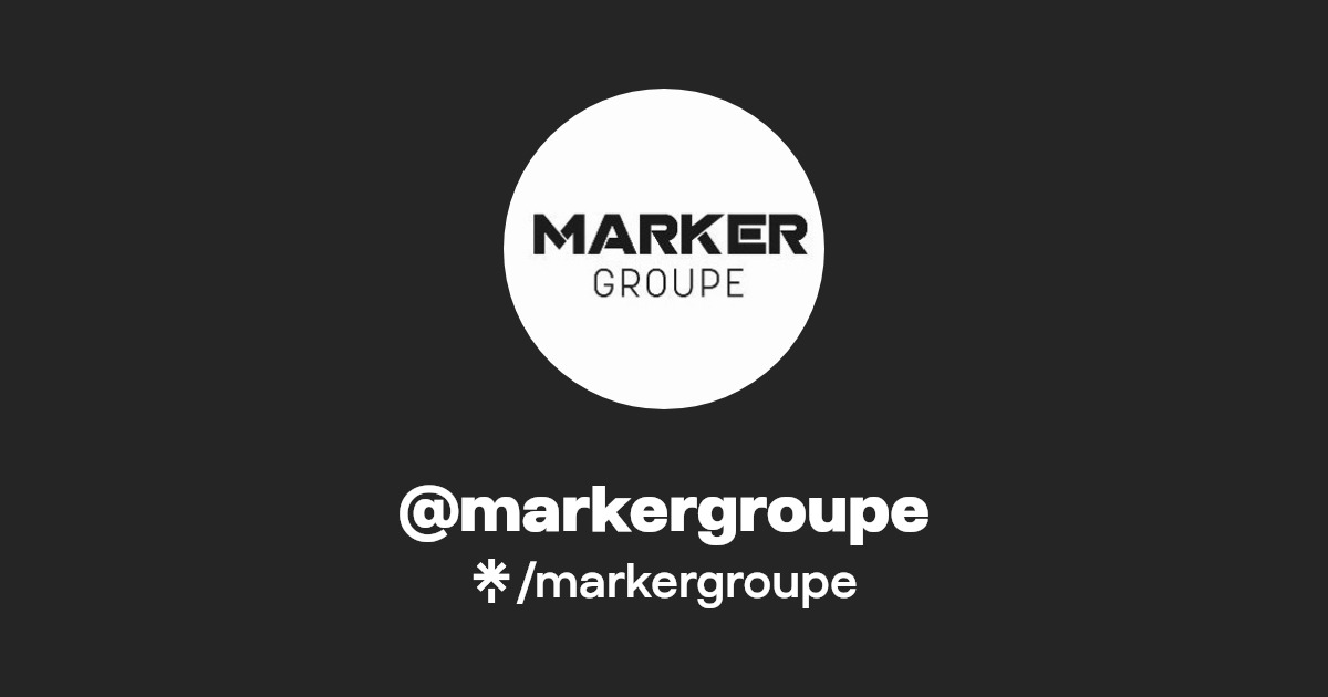markergroupe Instagram, Facebook Linktree