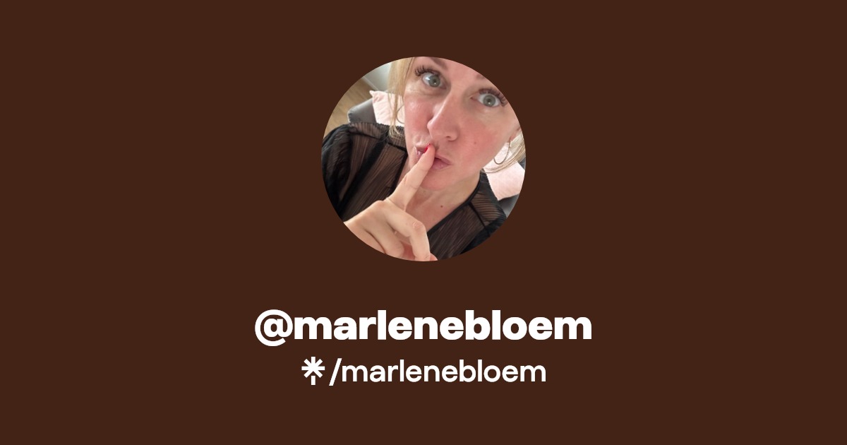 marlenebloem - Find @marlenebloem Onlyfans - Linktree