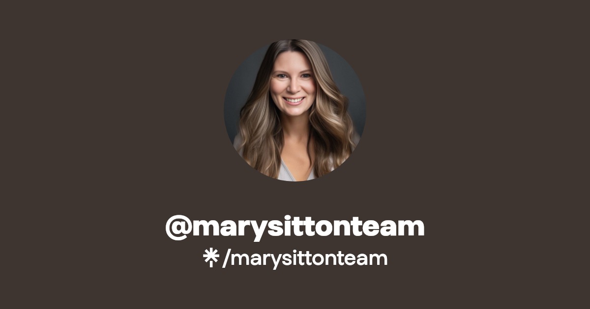 marysittonteam Instagram, Facebook, TikTok Linktree