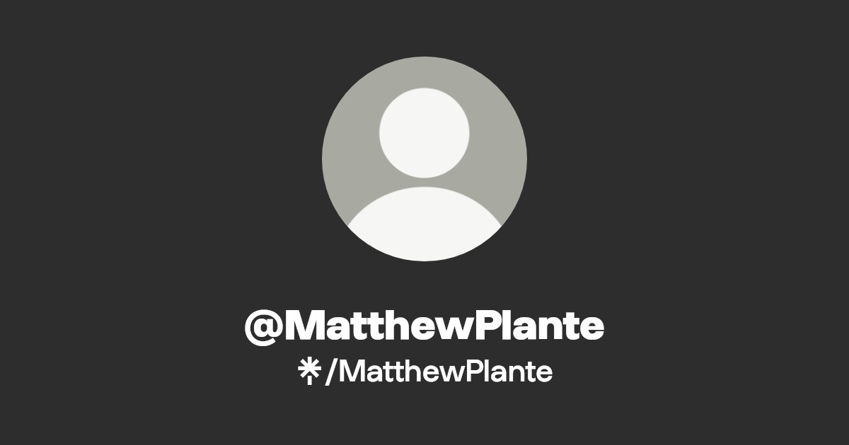 Matthew Plante Listen on YouTube, Spotify, Apple Music Linktree