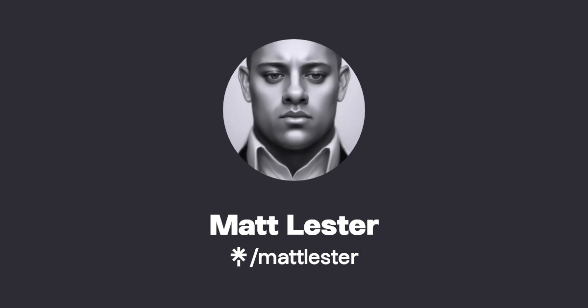 Matt Lester Instagram, TikTok Linktree