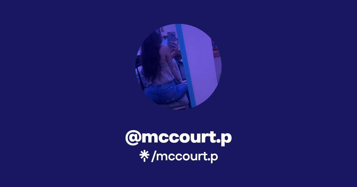mccourt.p - Find @mccourt.p Onlyfans - Linktree