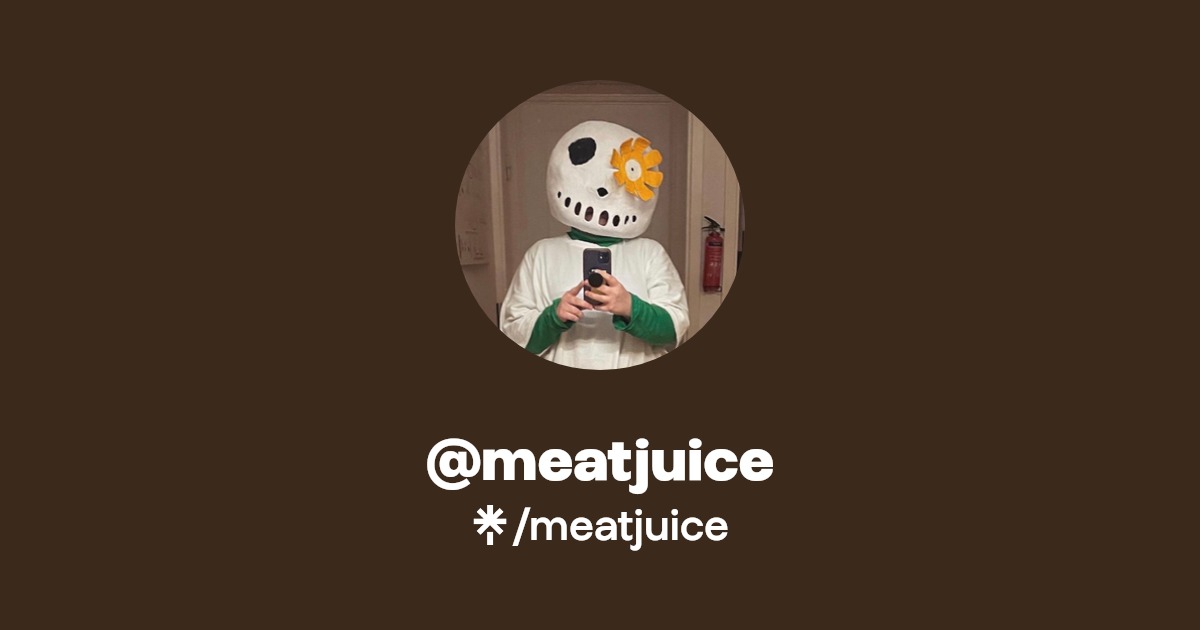 meatjuice Instagram, TikTok Linktree