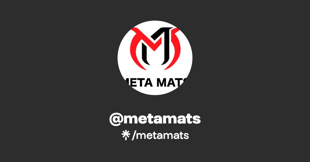 metamats Instagram, Facebook Linktree