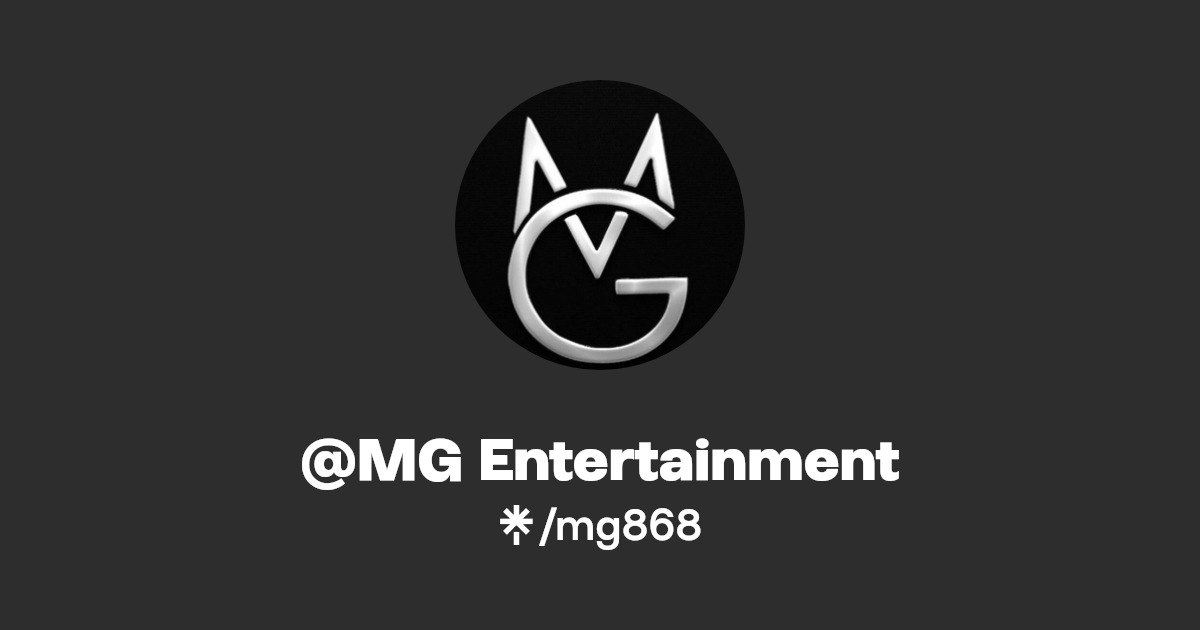 MG Entertainment Instagram, TikTok Linktree