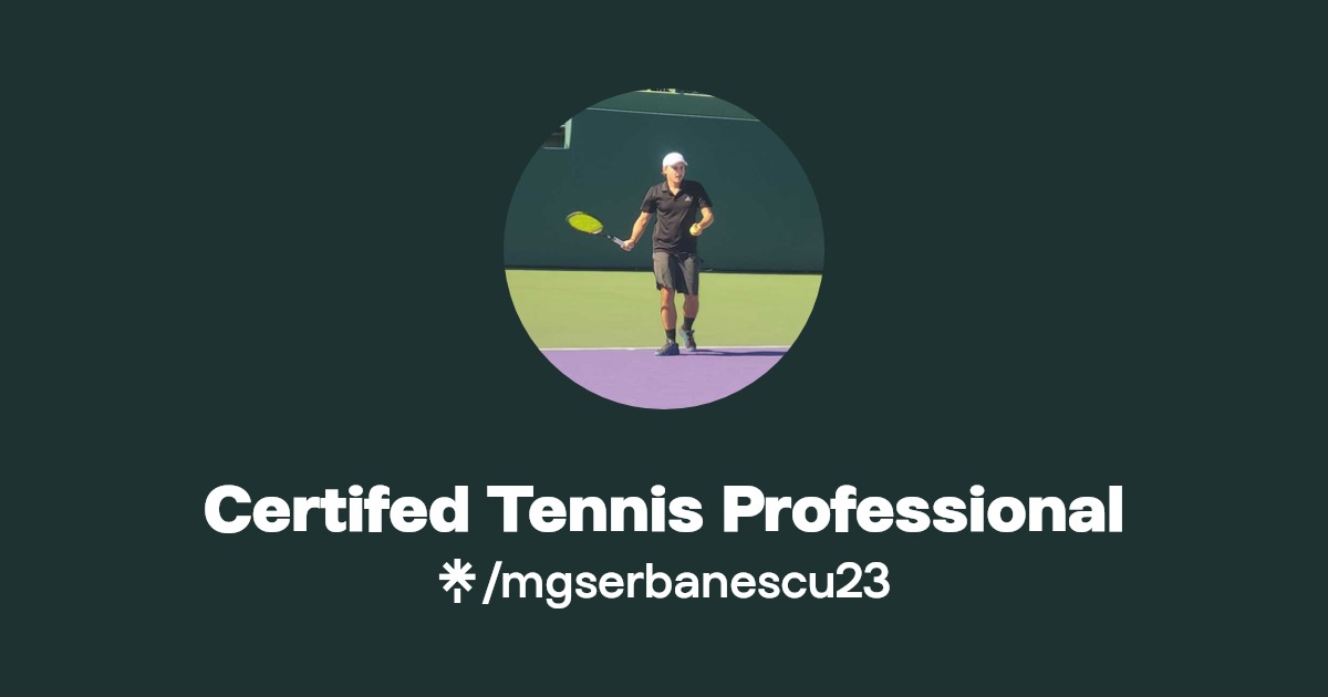 Certifed Tennis Professional Linktree