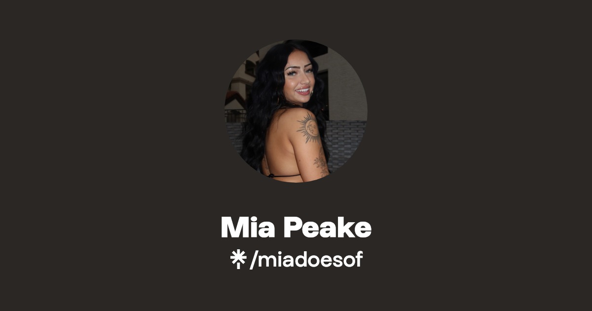 Mia Peake - Find Mia Peake Onlyfans - Linktree